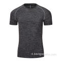 Mannen Ademend snel droog hardlopende sportschool T -shirt